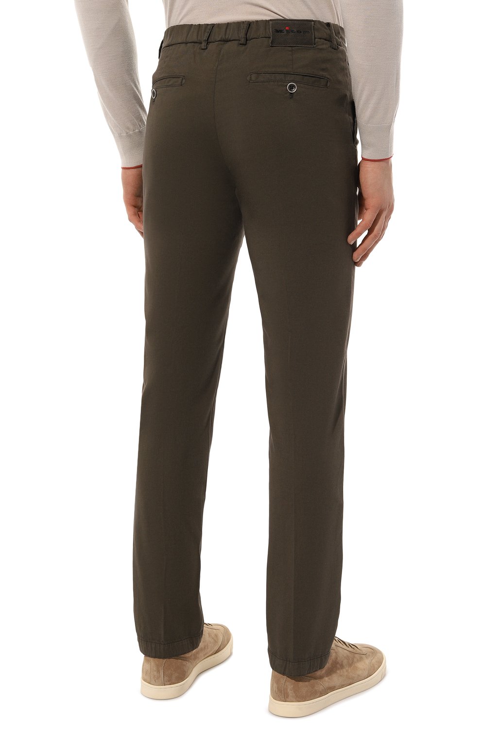 Брюки из хлопка и шелка KITON, арт. UFPPEK0606D, фото 4