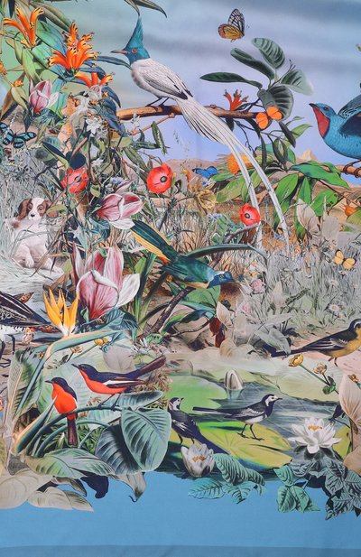 Шелковый платок green book RADICAL CHIC голубого цвета по цене 29900 руб., арт. 660912.07.09, фото 4 Шелковый платок green book RADICAL CHIC, арт. 660912.07.09, фото 4