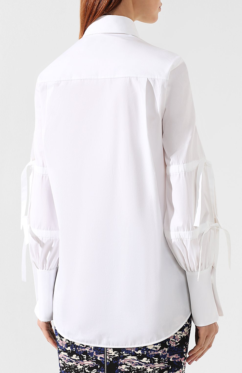 Хлопковая рубашка VICTORIA, VICTORIA BECKHAM, арт. SHVV 137B PSS19 C0TT0N SHIRTING, фото 4