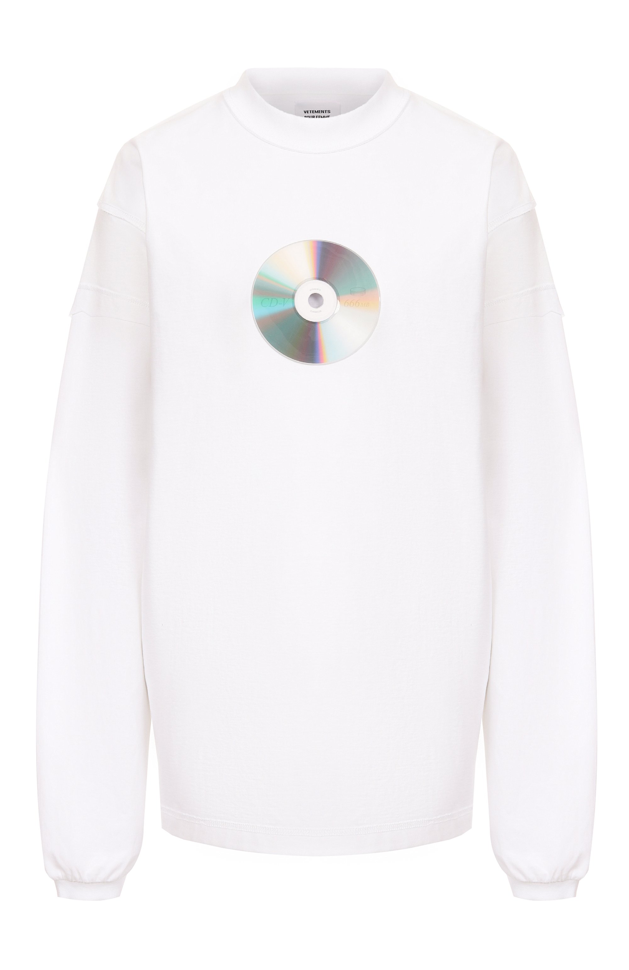 Хлопковый лонгслив VETEMENTS, арт. UH76LS780W, фото 1