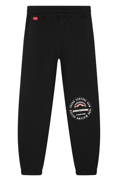 Хлопковые джоггеры SPRAYGROUND, арт. SPY1489GBLK/SPRAYGR0UND BASIC BAGGY PANTS BLK