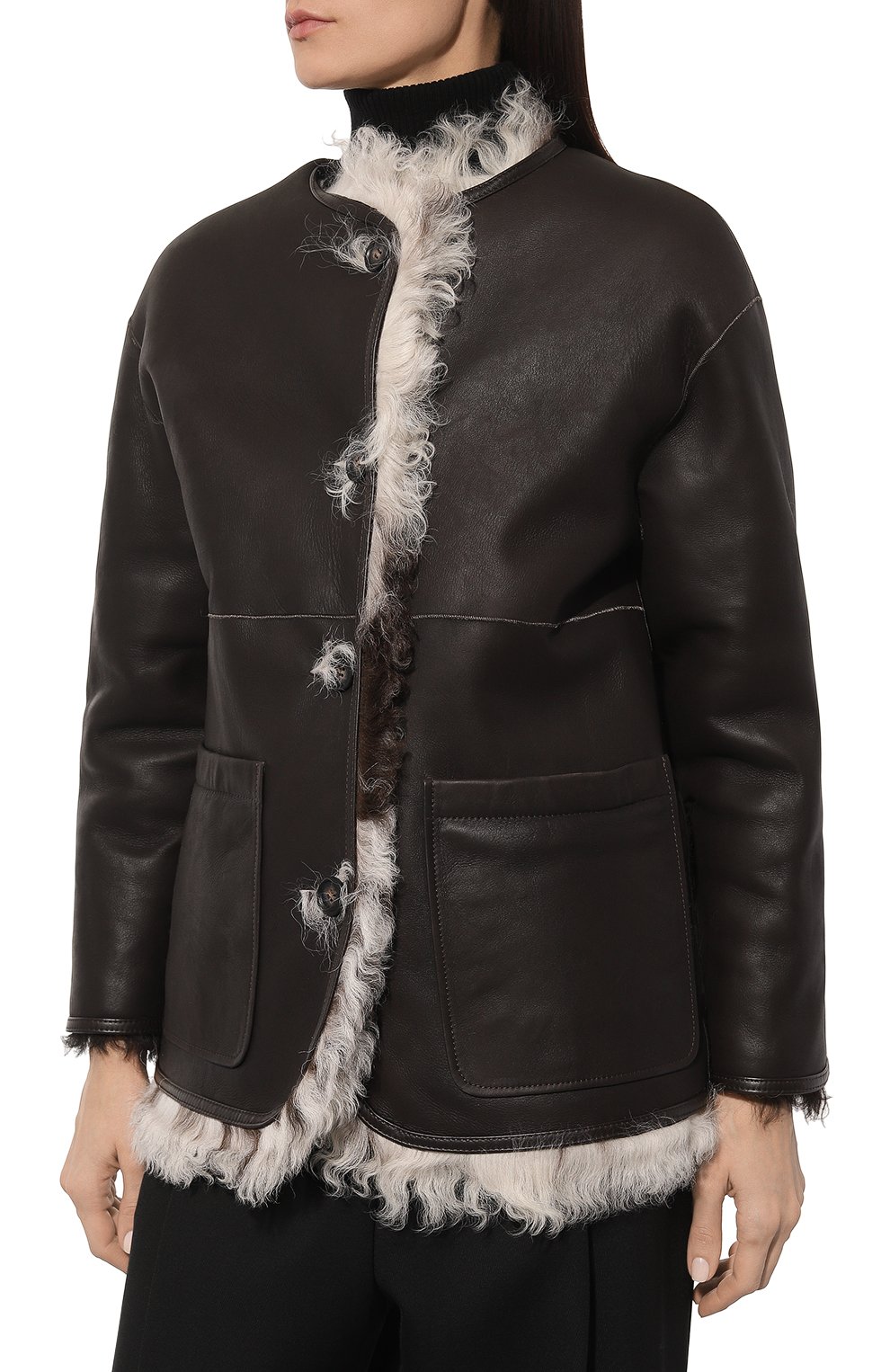 Двусторонняя дубленка queen LUDA NIKISHINA, арт. FC/QUEEN/np-tg/br-multi, фото 6