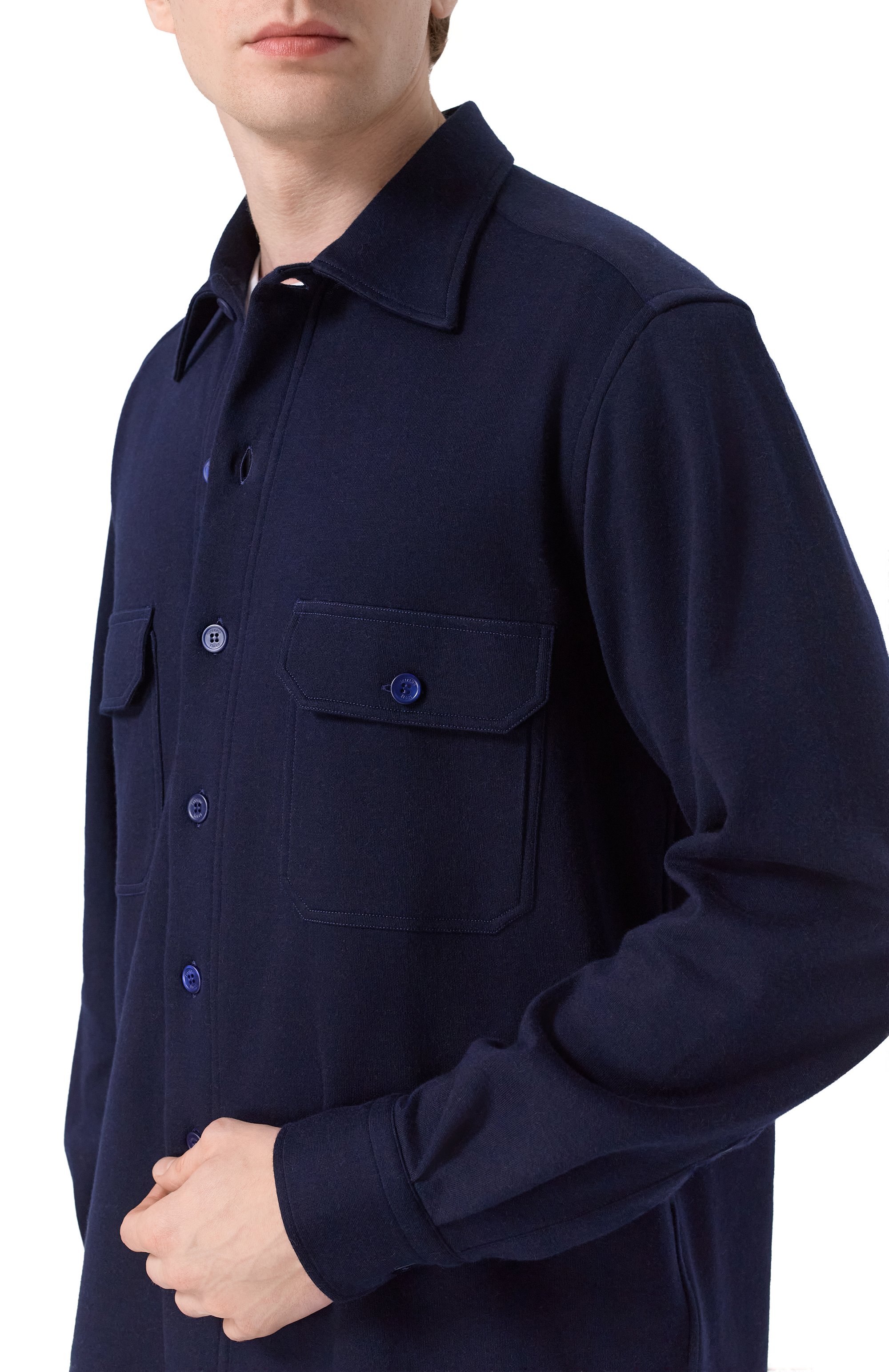 Рубашка из хлопка и кашемира STEFANO RICCI, арт. CJ008018/TE3001, фото 5