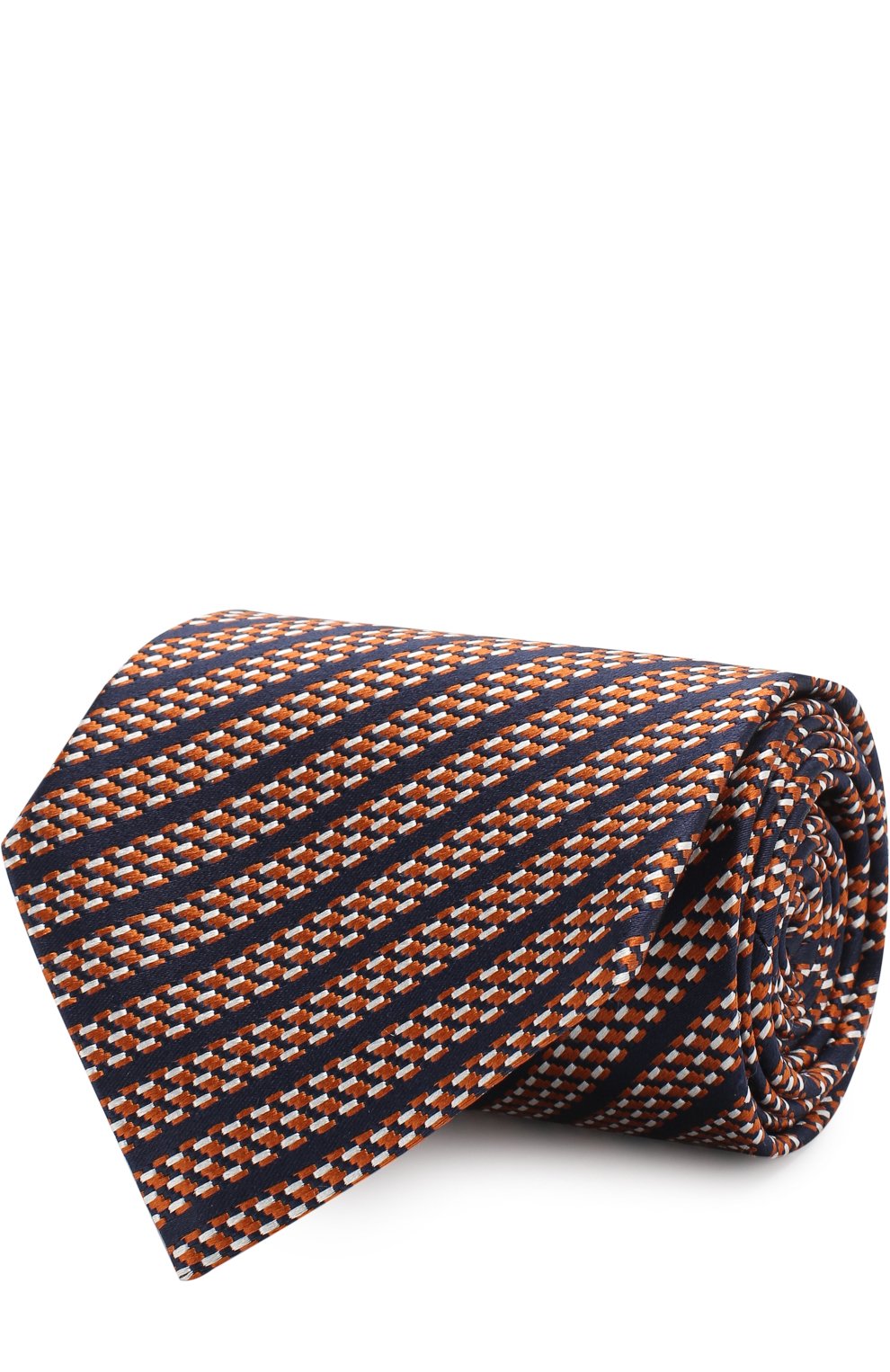 Шелковый галстук ZEGNA оранжевого цвета по цене 18350 руб., арт. Z3E47/1XW, фото 1 Шелковый галстук ZEGNA, арт. Z3E47/1XW, фото 1