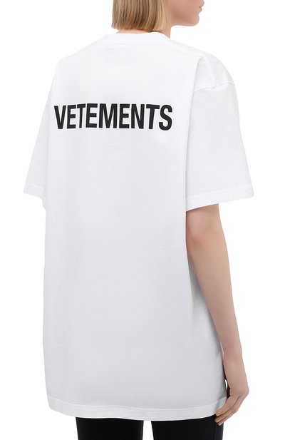 Хлопковая футболка VETEMENTS, арт. UA52TR240W 1602/W, фото 4