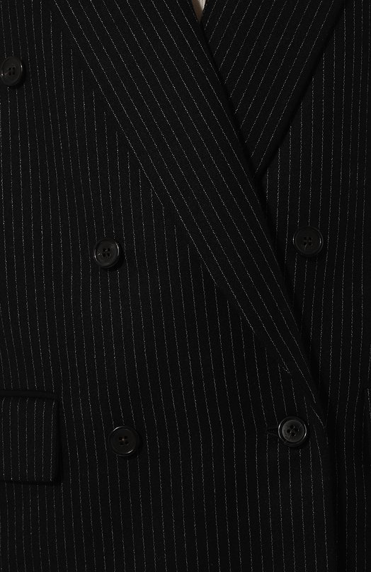 Шерстяной жакет Saint Laurent 762930/Y1A89 Чёрный  762930/Y1A89 Фото 5