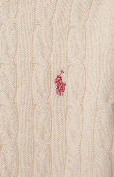 Шерстяной пуловер RALPH LAUREN кремового цвета по цене 16300 руб., арт. 313702223, фото 3 Шерстяной пуловер RALPH LAUREN, арт. 313702223, фото 3