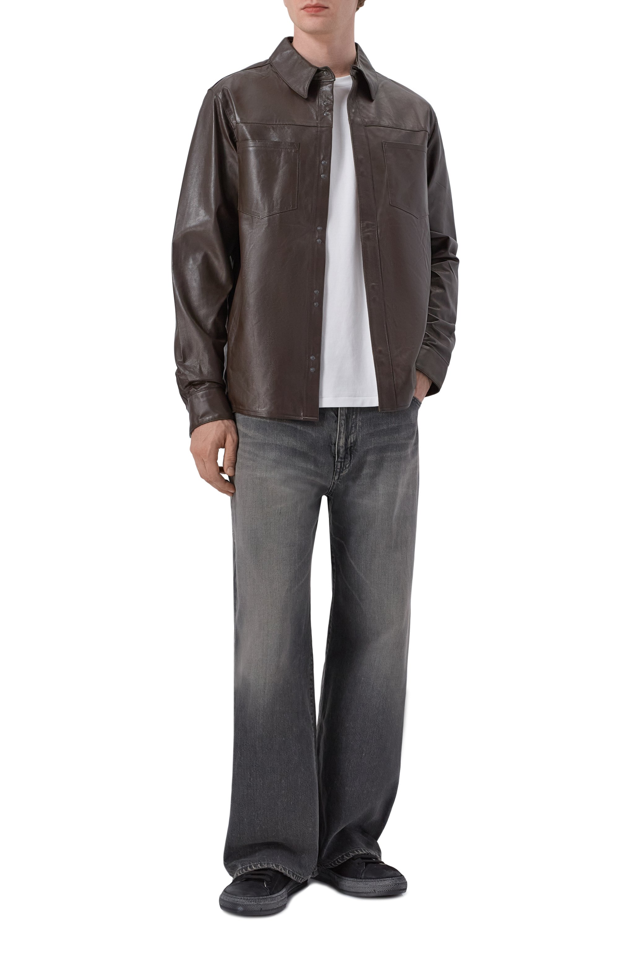 Кожаная рубашка GIORGIO BRATO, арт. GU26S9812NAPSTM, фото 2