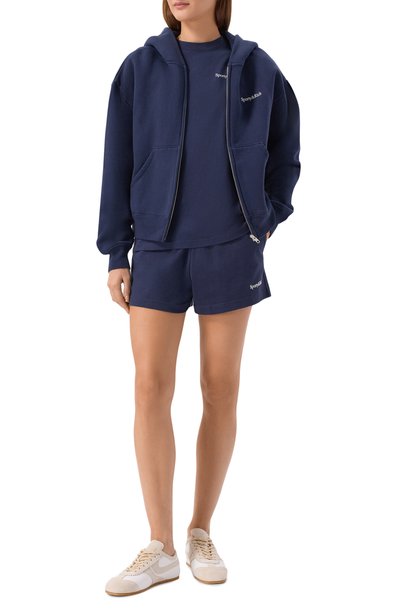 Хлопковая футболка SPORTY AND RICH, арт. T011984300BL106, фото 2