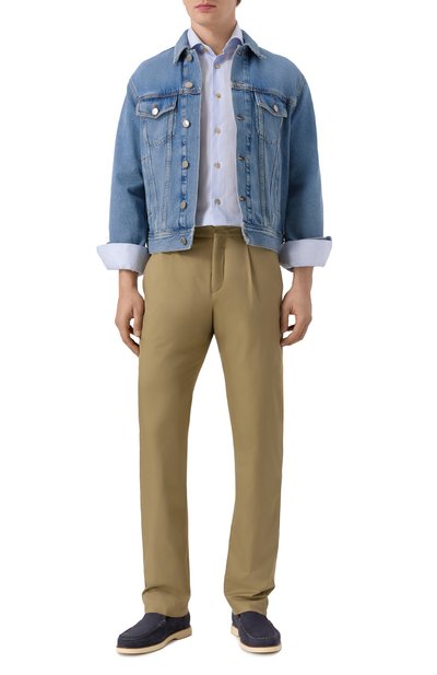 Мужская хлопковая сорочка KITON, арт. UCIH0929413