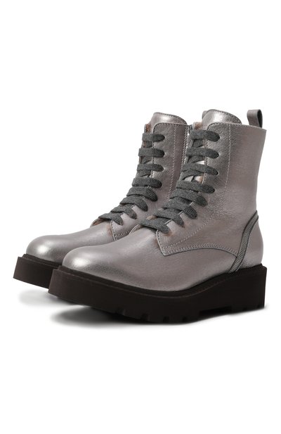 Кожаные ботинки BRUNELLO CUCINELLI, арт. BZLMNZG401