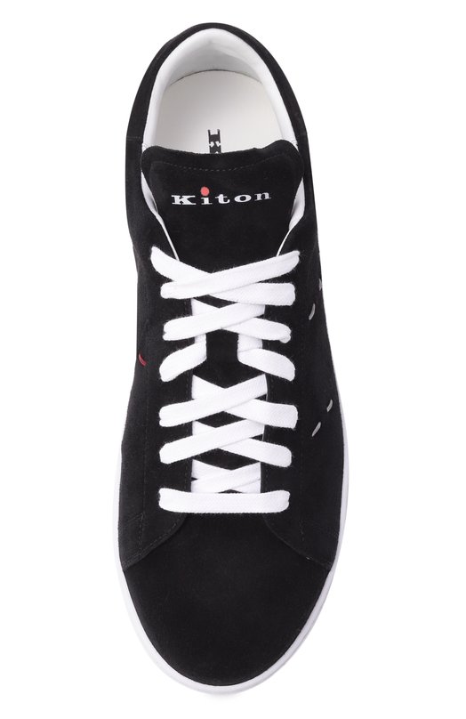 Замшевые кеды Kiton USSA068N0130204 Чёрный  USSA068N0130204 Фото 6