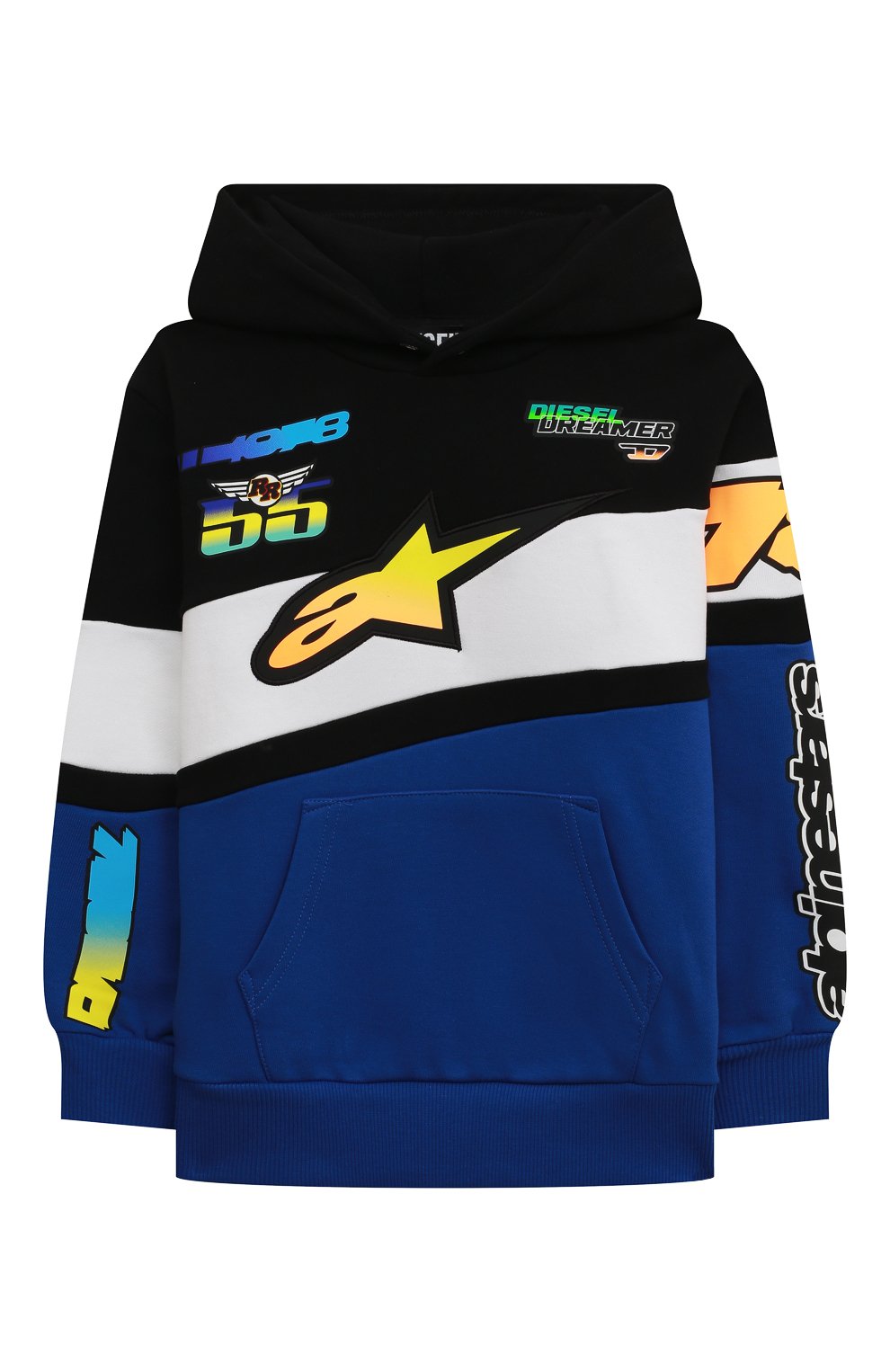 Хлопковое худи DIESEL, арт. J00473-0IAJH, фото 1