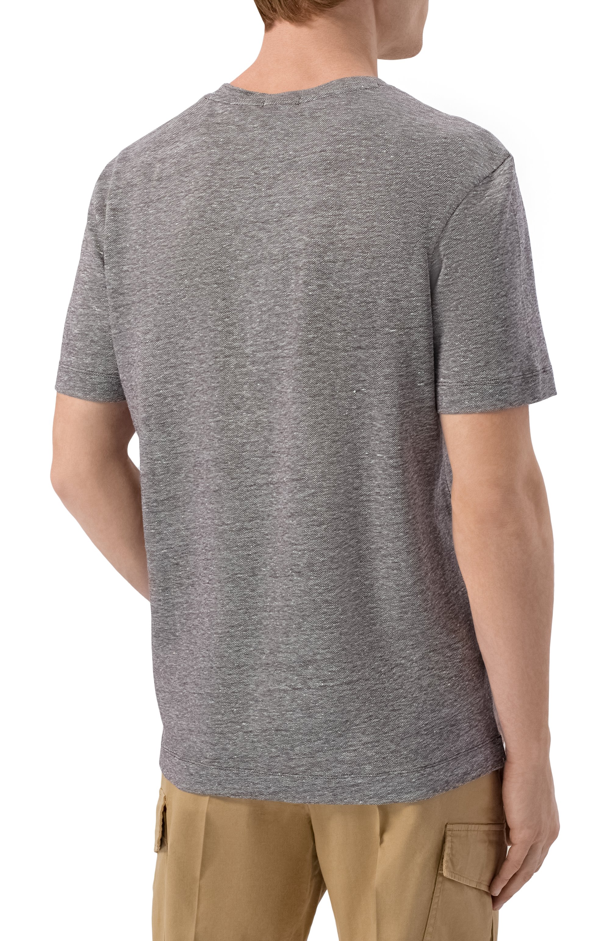 Футболка изо льна и хлопка BOSS, арт. 50559163, фото 4