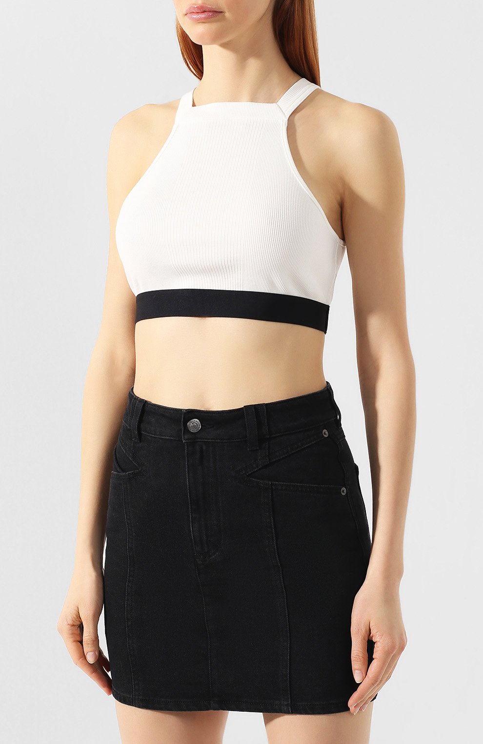 Топ из вискозы ALEXANDERWANG.T белого цвета по цене 17650 руб., арт. 4C198000, фото 3 Топ из вискозы ALEXANDERWANG.T, арт. 4C198000, фото 3