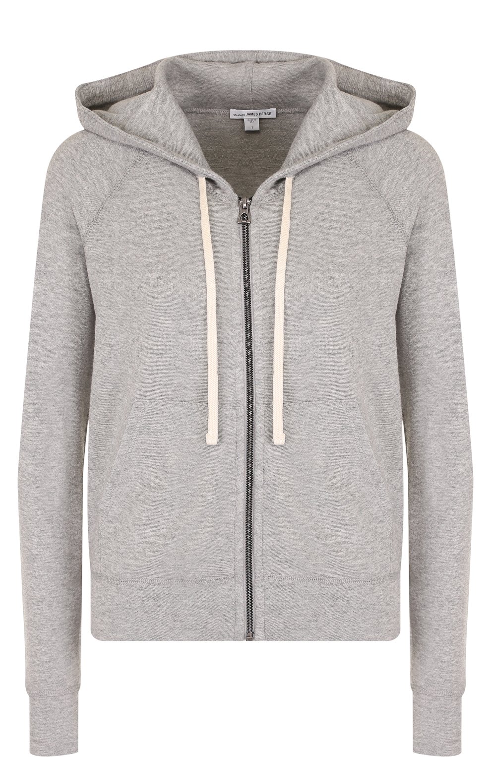 Хлопковый кардиган JAMES PERSE серого цвета по цене 48050 руб., арт. WXI2884, фото 1 Хлопковый кардиган JAMES PERSE, арт. WXI2884, фото 1