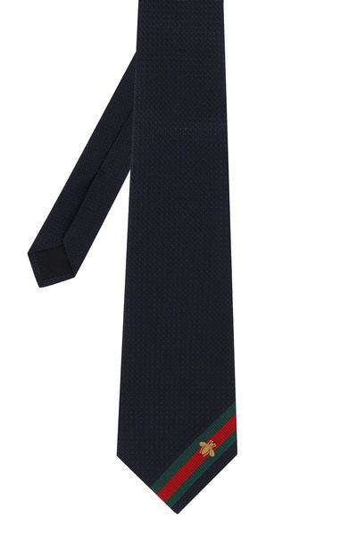 Шелковый галстук GUCCI синего цвета по цене 28800 руб., арт. 456510/4E002, фото 2 Шелковый галстук GUCCI, арт. 456510/4E002, фото 2