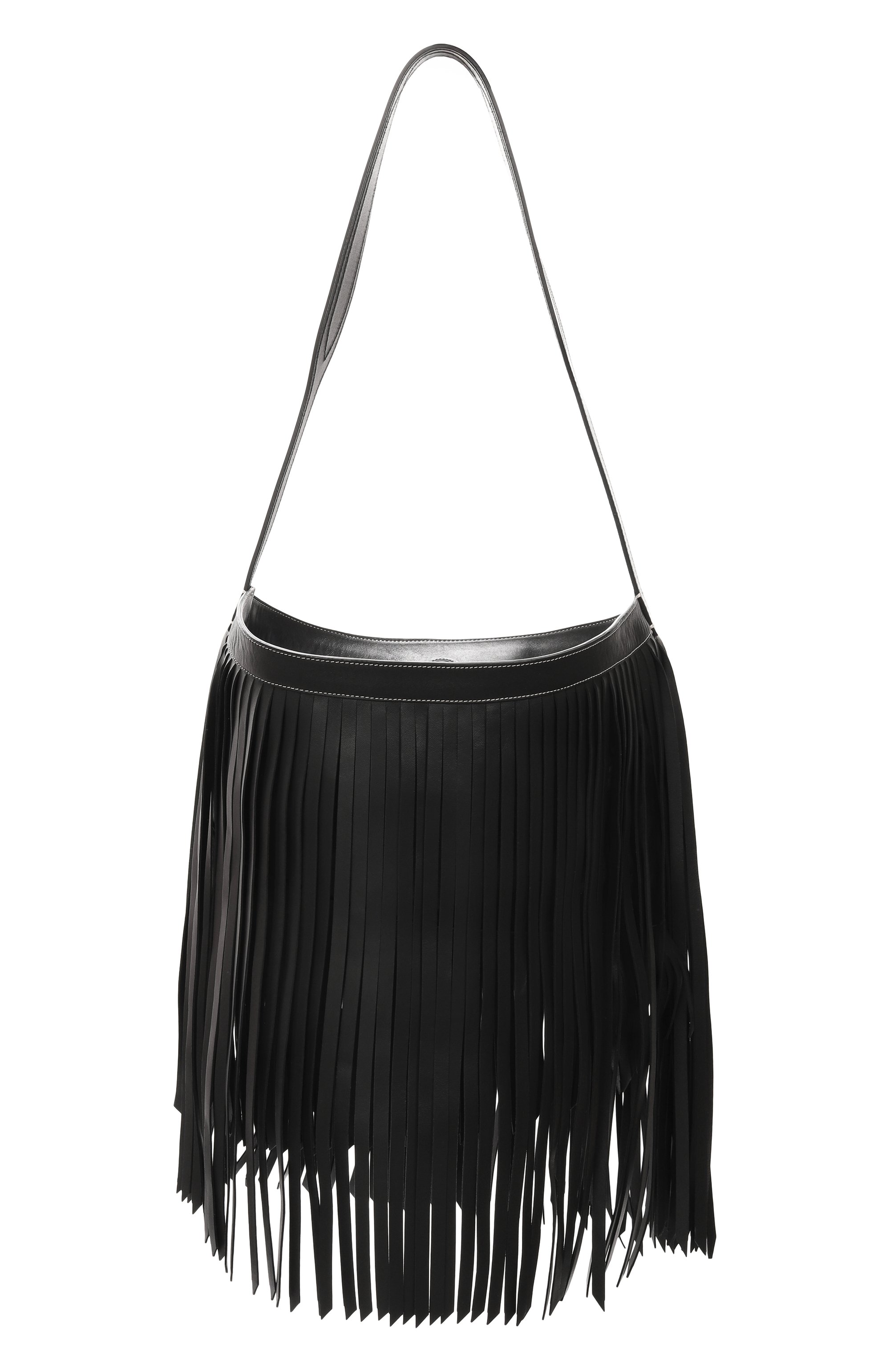 Сумка jeli fringed ANN DEMEULEMEESTER черного цвета по цене 262500 руб., арт. B0013639/LT176, фото 1 Сумка jeli fringed ANN DEMEULEMEESTER, арт. B0013639/LT176, фото 1