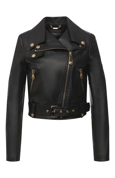 Женская кожаная куртка VERSACE, арт. A87441/A210037