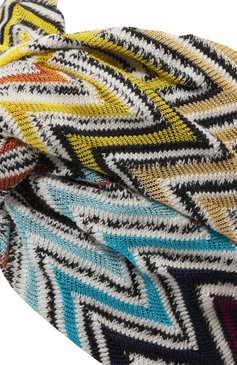 Женская повязка на голову MISSONI разноцветного цвета, арт. FCKSCMD8994 | Фото 4 (Материал: Текстиль, Вискоза, Хлопок; Материал сплава: Проставлено; Нос: Не проставлено)