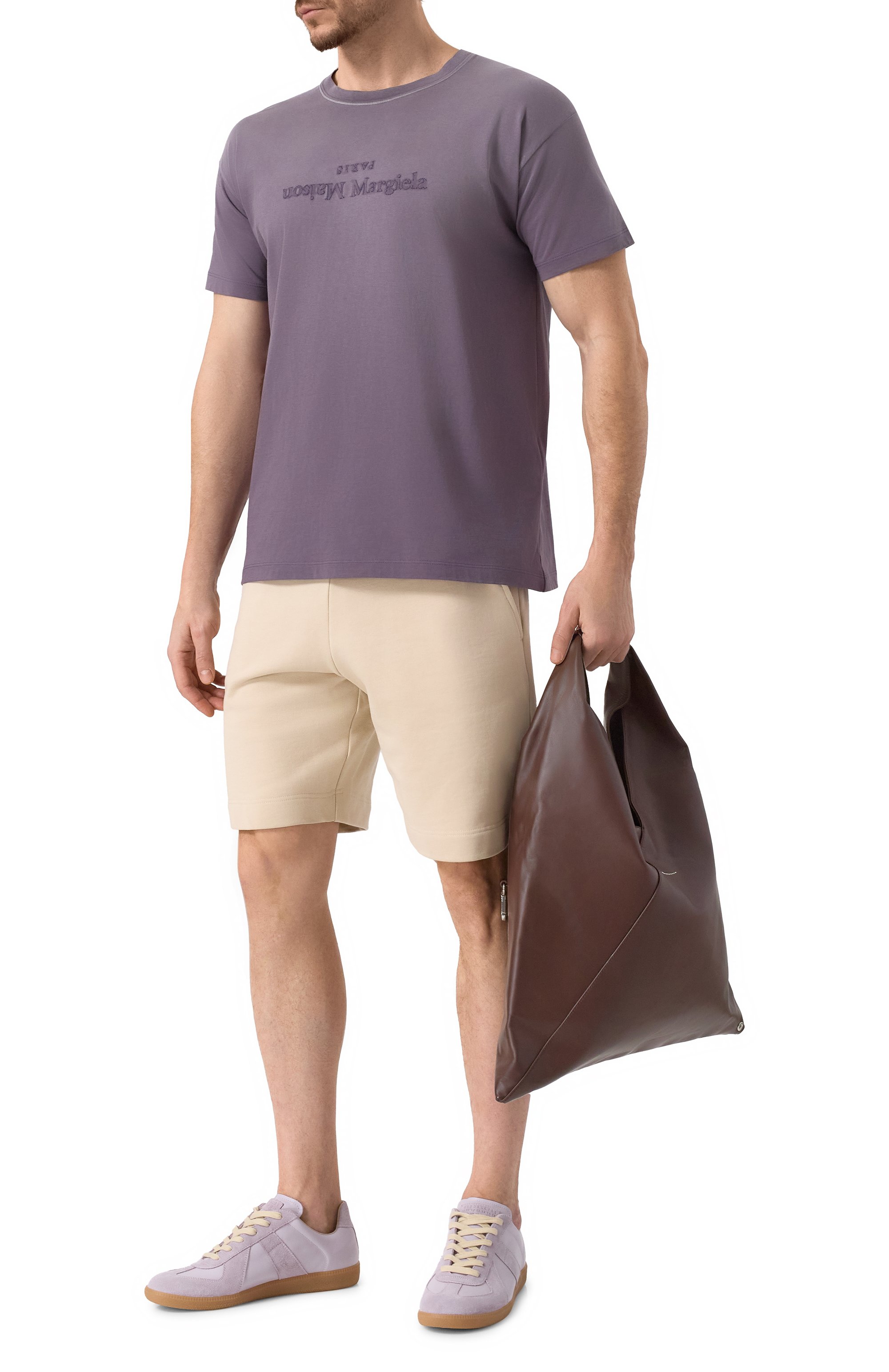 Хлопковые шорты DRIES VAN NOTEN светло-бежевого цвета по цене 27050 руб., арт. 251-021158-1610, фото 2 Хлопковые шорты DRIES VAN NOTEN, арт. 251-021158-1610, фото 2