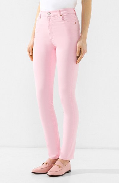 Джинсы прямого кроя GUCCI розового цвета по цене 79200 руб., арт. 502797/XDAHG, фото 3 Джинсы прямого кроя GUCCI, арт. 502797/XDAHG, фото 3