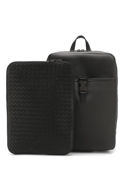 Текстильный рюкзак BOTTEGA VENETA серого цвета по цене 187000 руб., арт. 548397/VAYE7, фото 5 Текстильный рюкзак BOTTEGA VENETA, арт. 548397/VAYE7, фото 5