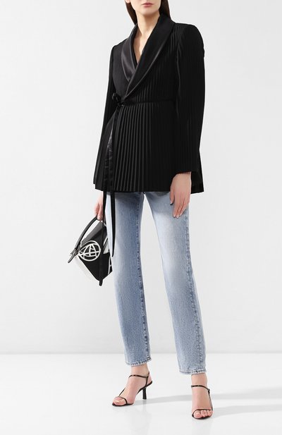 Джинсы прямого кроя ACNE STUDIOS голубого цвета по цене 23100 руб., арт. A00022, фото 2 Джинсы прямого кроя ACNE STUDIOS, арт. A00022, фото 2
