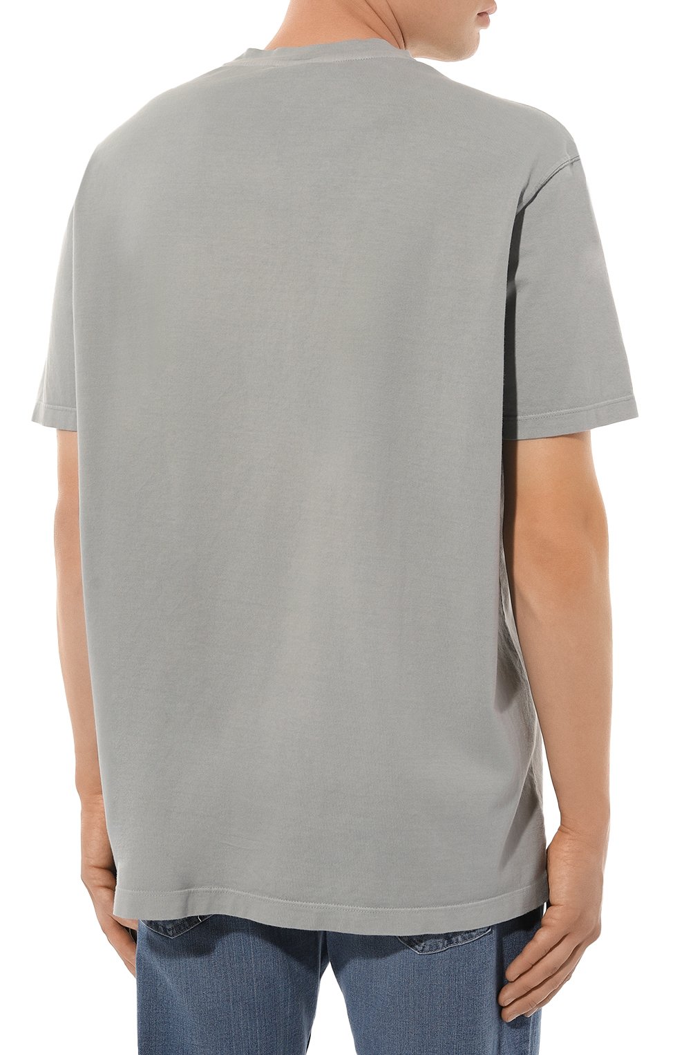 Хлопковая футболка PAUL&SHARK серого цвета по цене 15950 руб., арт. 13311654, фото 4 Хлопковая футболка PAUL&SHARK, арт. 13311654, фото 4