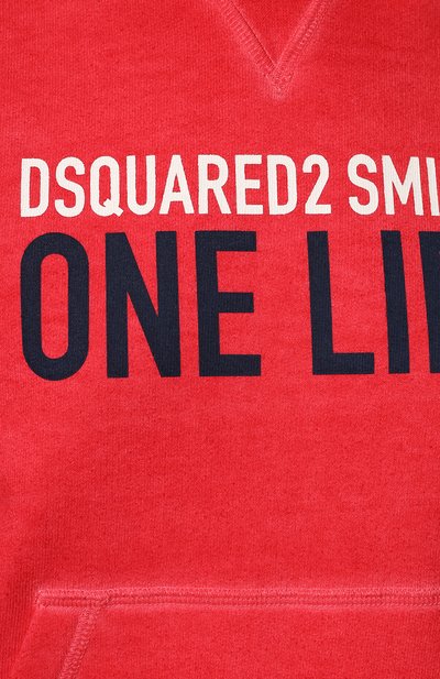 Хлопковое худи dsquared2 x smiley DSQUARED2, арт. S73GU0085/S25535, фото 5