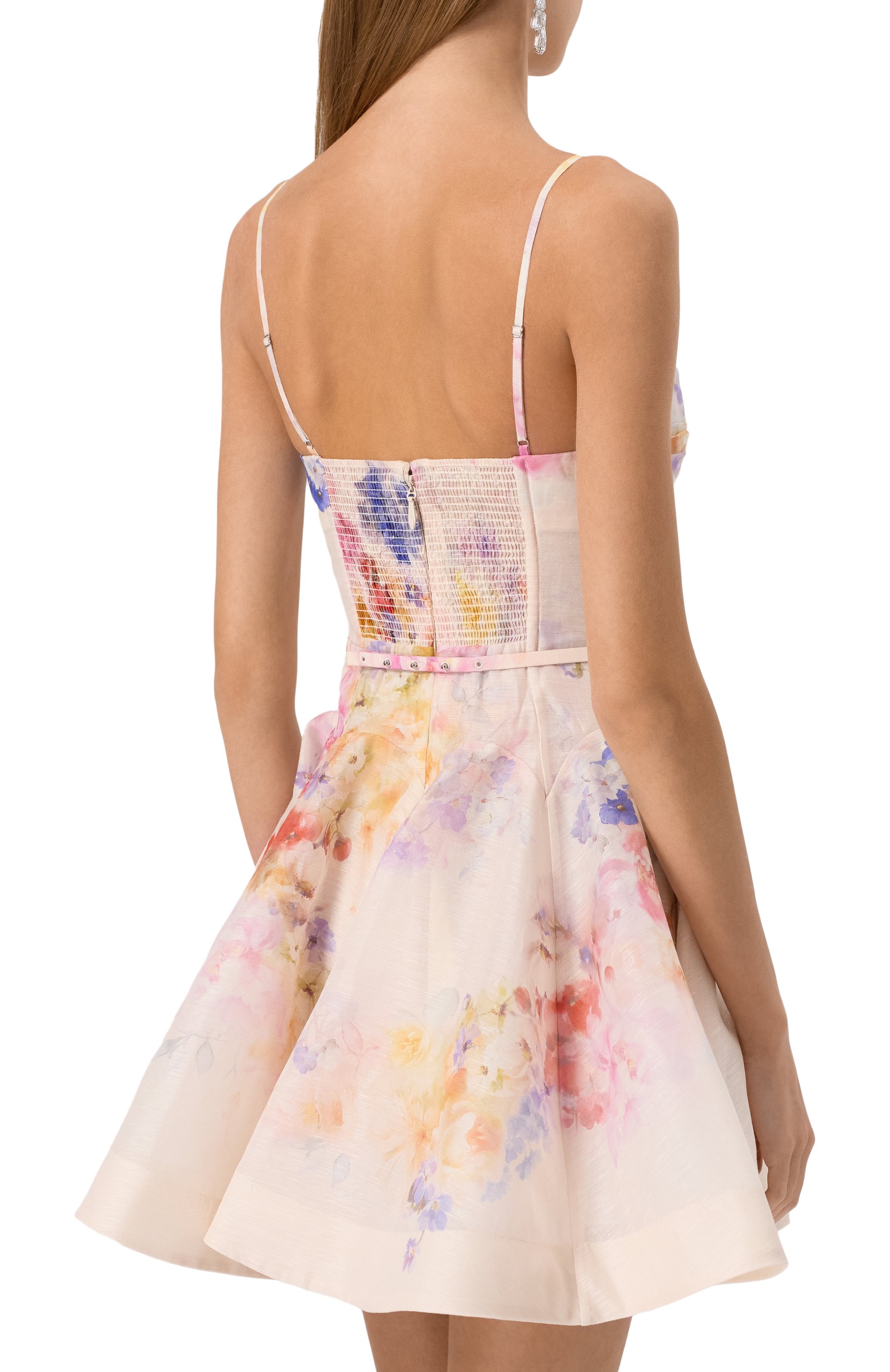 Платье изо льна и шелка ZIMMERMANN, арт. 2424DR251, фото 4