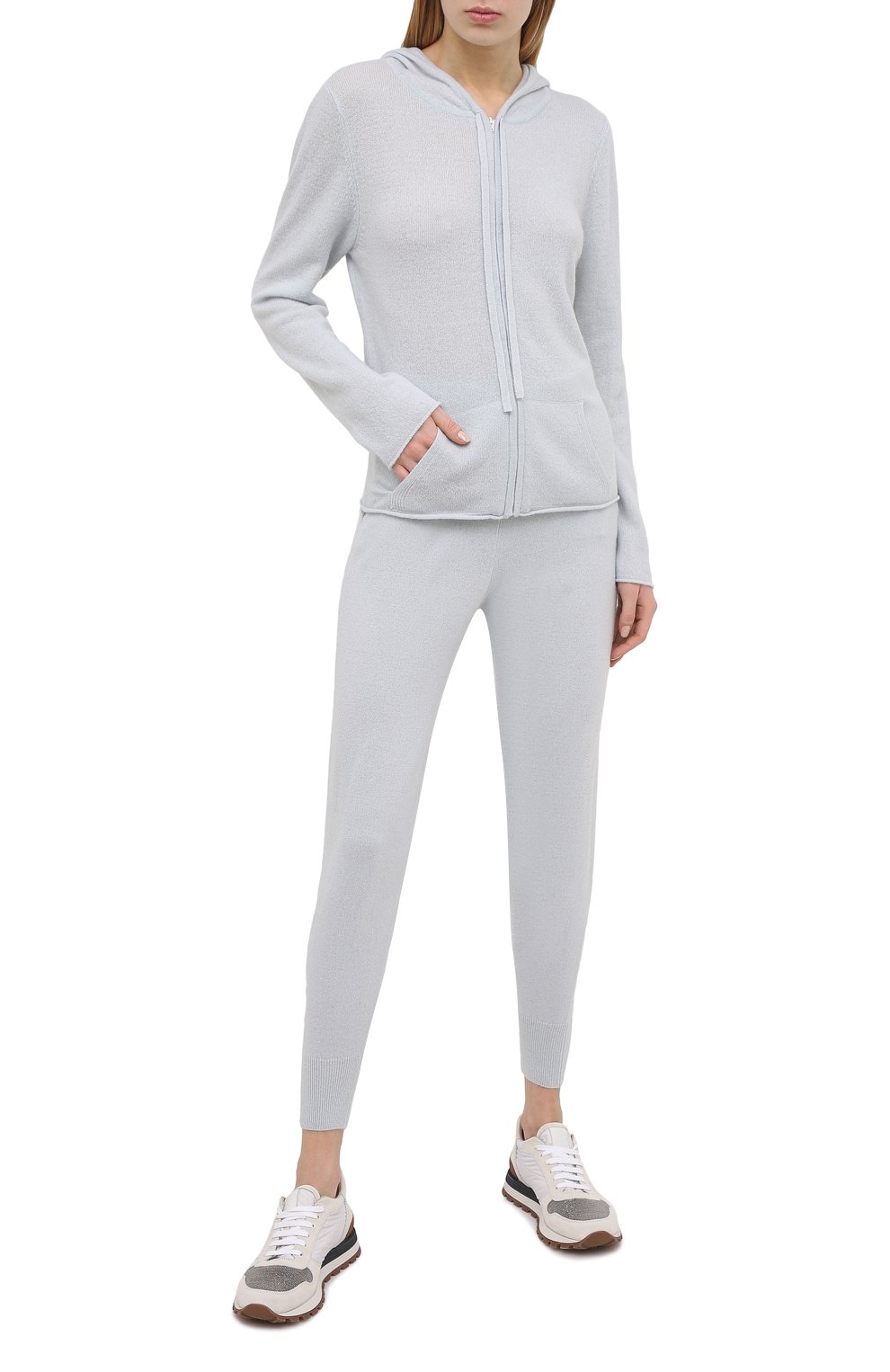 Кашемировый кардиган ARLOTTA светло-голубого цвета по цене 29250 руб., арт. 3220, фото 2 Кашемировый кардиган ARLOTTA, арт. 3220, фото 2