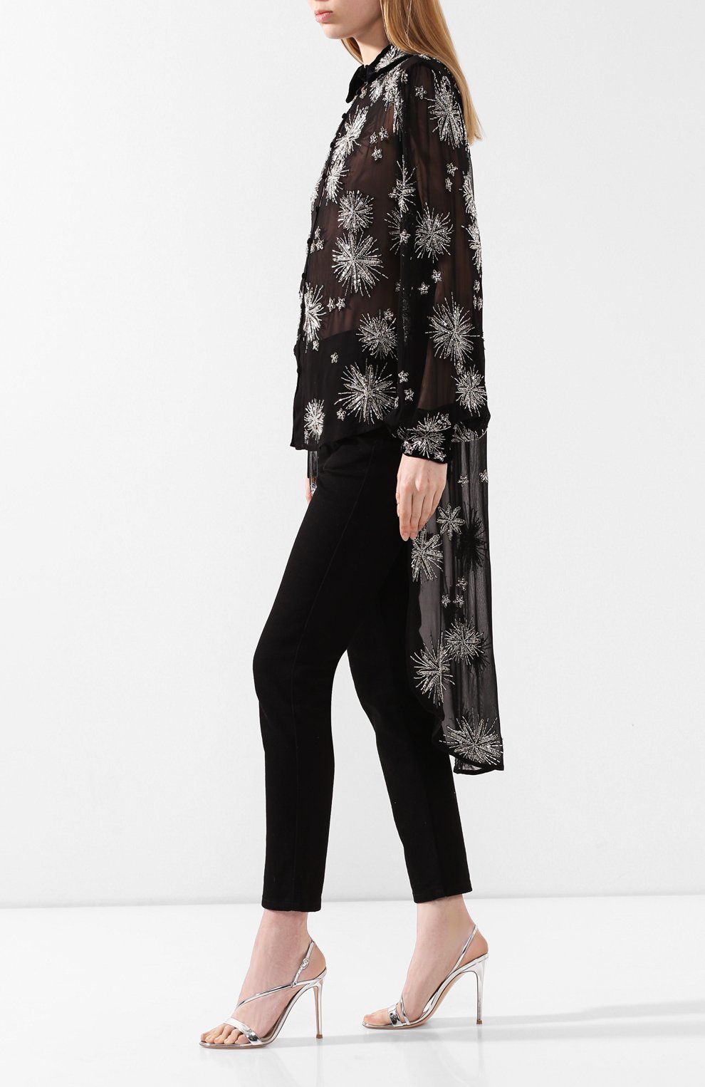 Кожаные босоножки manhattan GIANVITO ROSSI, арт. G30161.15RIC.METARGE, фото 2