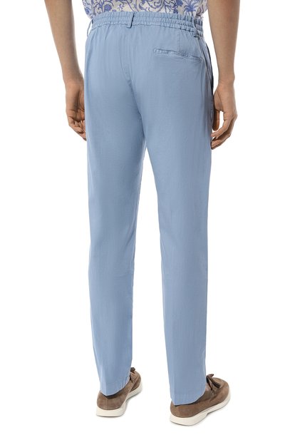 Брюки из хлопка и шелка ANDREA CAMPAGNA, арт. SPIAGGIA 1P GD, фото 4