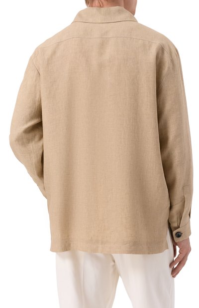 Льняная рубашка KITON, арт. UMC013H0921107, фото 4