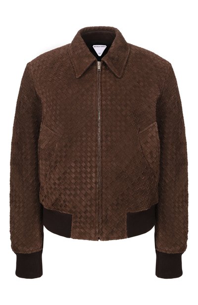 Женский замшевый бомбер BOTTEGA VENETA, арт. 875155/V6QU0
