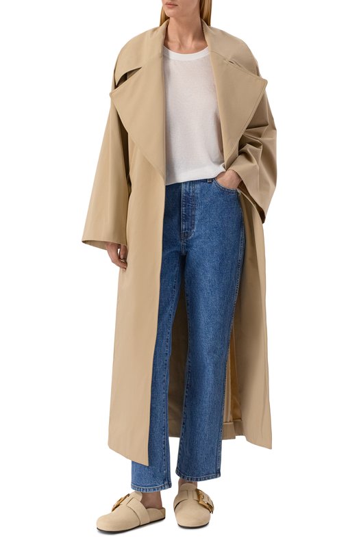 Замшевые сабо Anthem Balmain GN1UR208/LCTA Бежевый  GN1UR208/LCTA Фото 3