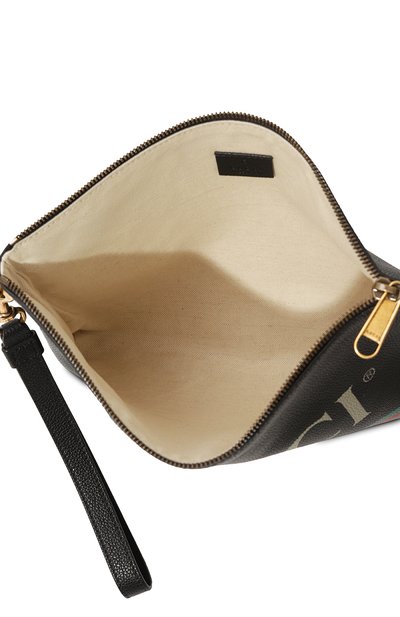 Кожаный клатч GUCCI черного цвета по цене 128160 руб., арт. 572770 0Y2AT, фото 4 Кожаный клатч GUCCI, арт. 572770 0Y2AT, фото 4