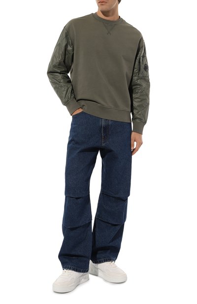 Комбинированный свитшот C.P. COMPANY, арт. 17CMSS003A005835M, фото 2