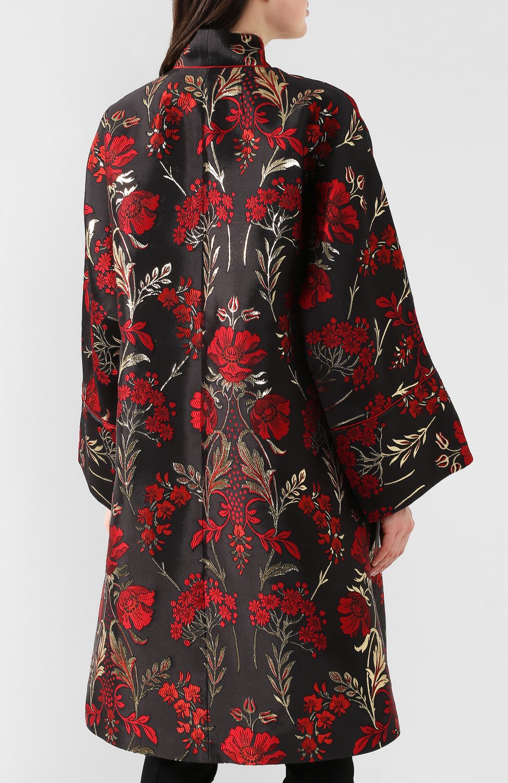 Пальто DOLCE & GABBANA черного цвета по цене 399500 руб., арт. F0W81T/HJMBN, фото 4 Пальто DOLCE & GABBANA, арт. F0W81T/HJMBN, фото 4