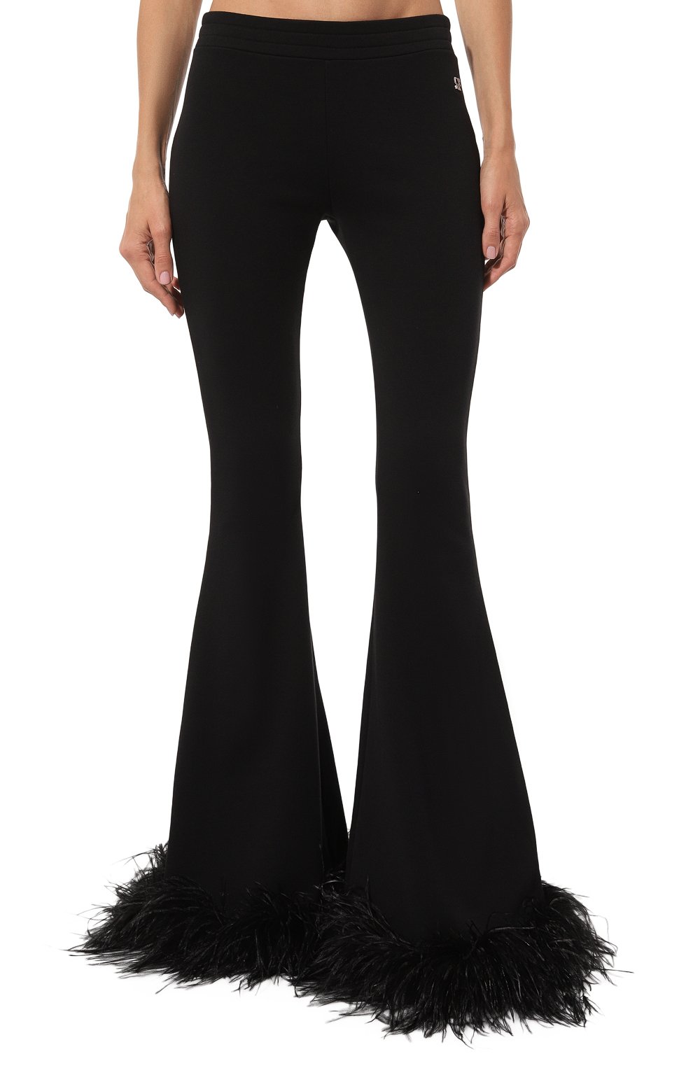 Хлопковые брюки с отделкой перьями GIUSEPPE DI MORABITO, арт. 02PSPA095P 02294, фото 3