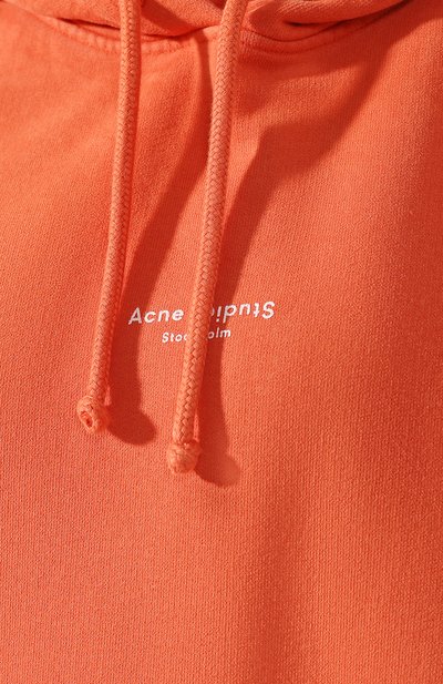 Хлопковое худи ACNE STUDIOS красного цвета по цене 53300 руб., арт. AI0049/W, фото 5 Хлопковое худи ACNE STUDIOS, арт. AI0049/W, фото 5