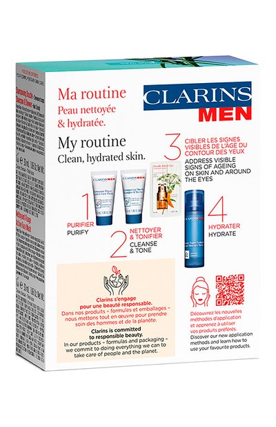 Набор увлажняющих средств ухода для мужчин (2x30+50+0,9ml) CLARINS бесцветного цвета по цене 4100 руб., арт. 80097069, фото 4 Набор увлажняющих средств ухода для мужчин (2x30+50+0,9ml) CLARINS, арт. 80097069, фото 4