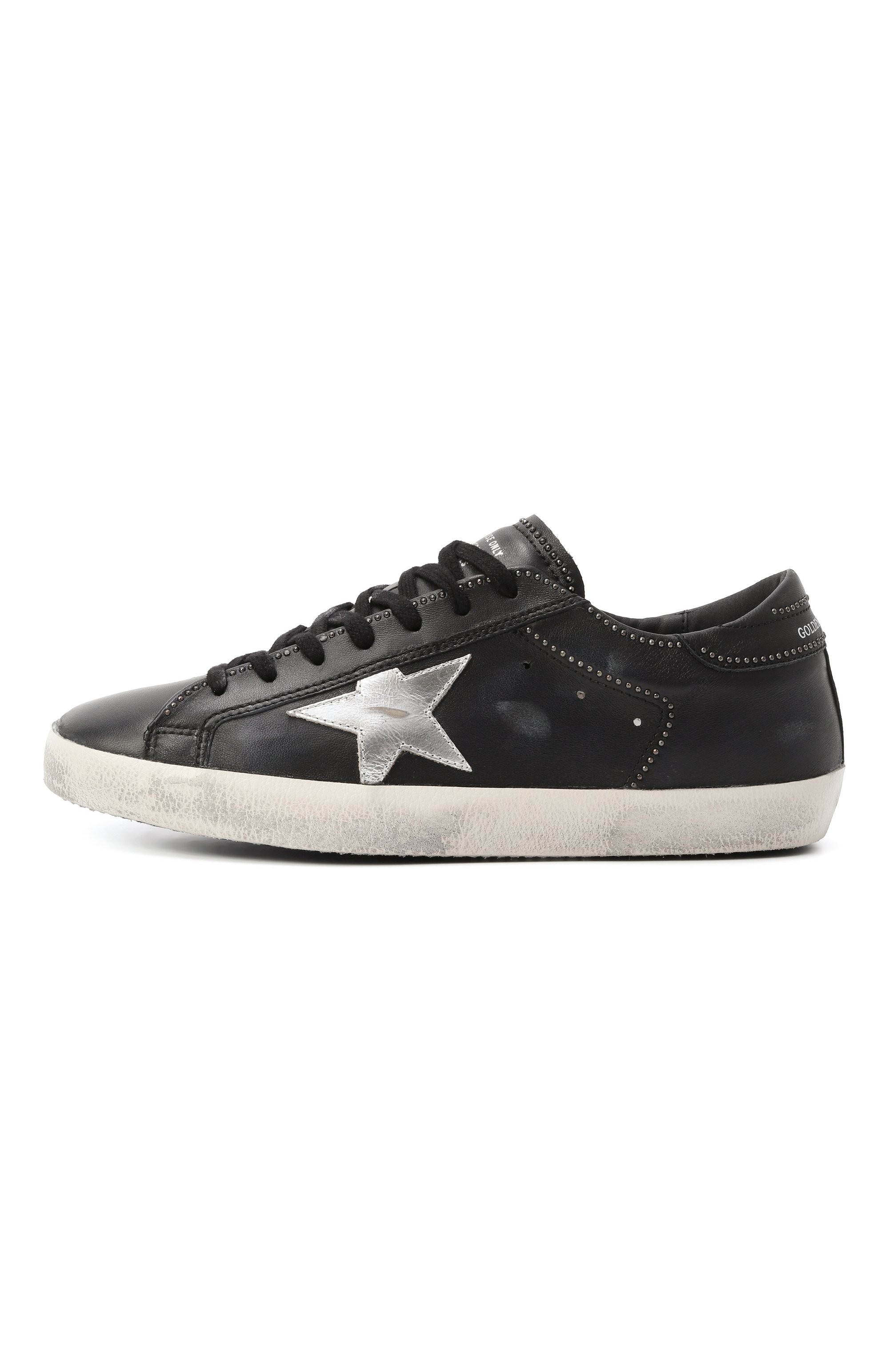 Кожаные кеды super-star GOLDEN GOOSE DELUXE BRAND, арт. GMF00101.F006896, фото 4