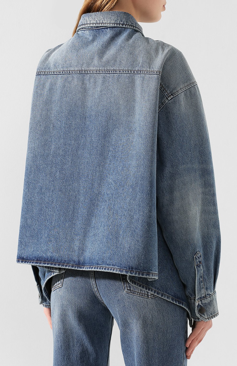 Джинсовая куртка BALENCIAGA синего цвета по цене 108500 руб., арт. 606166/TDW14, фото 4 Джинсовая куртка BALENCIAGA, арт. 606166/TDW14, фото 4