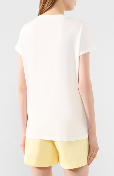 Хлопковая футболка M MISSONI кремового цвета по цене 10850 руб., арт. 2DL00044/2J003J, фото 4 Хлопковая футболка M MISSONI, арт. 2DL00044/2J003J, фото 4