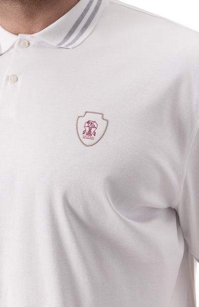 Хлопковое поло BRUNELLO CUCINELLI, арт. M0B133940W, фото 5