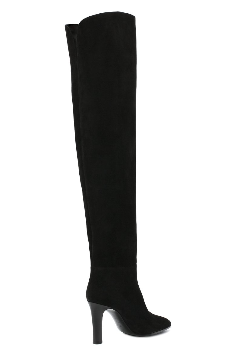 Замшевые ботфорты jane SAINT LAURENT, арт. 632613/0LI00, фото 4