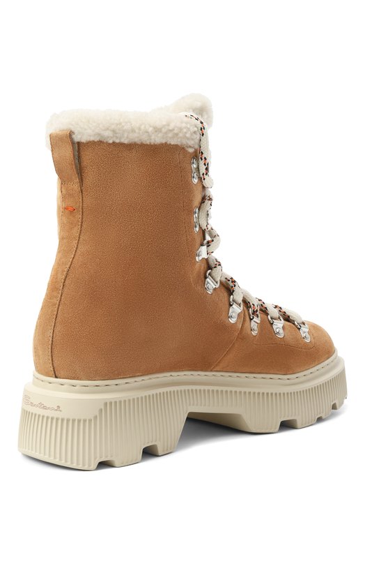 Замшевые ботинки Santoni WTCG71739LAMAYHC Бежевый  WTCG71739LAMAYHC Фото 5