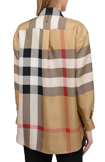Шелковая рубашка BURBERRY, арт. 8034090, фото 4